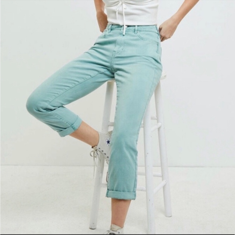 Sea Foam Rolled Jeans